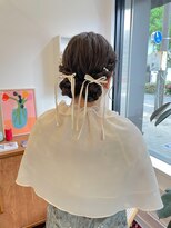 ヘアーアイスカルテット(HAIR ICI QUARTET)&nbsp;★結婚式パーティーゆるふわ編み込みシニヨン大人美人