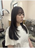 顔周りレイヤー×ピンクブラウン