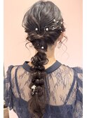 大手町美容院　salon de yuua 編みおろしヘアアレンジ