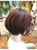 【コトノハ】暖色系カラー抜け感ブラウンセンシュアルショート