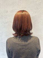レッドカラー×レイヤーカット
