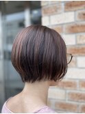 ワンレングスローグラデーションボブ