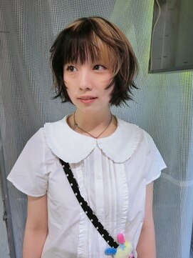ノラ シブヤ(NORA) デザインカラーボブレイヤーシャギーボブボブウルフレイヤーボブ