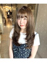 ヘアスタジオ アルス 御池店(hair Studio A.R.S)&nbsp;ロングレイヤーカットブリーチなしダブルカラーブラウンベージュ