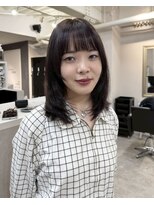 ソワンドゥブレスシエン 堀江店(soin de brace CIEN)&nbsp;韓国前髪顔周りロング×レイヤーグレージュ[堀江/髪質改善]