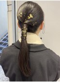 〈Tierra毛利仁美〉お着物にもオススメ！タイトポニーテール