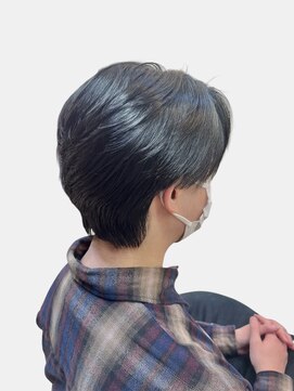 クオリス 上板橋店(QUALIS) 社会人向け◎韓国風黒髪センターパート×マッシュ