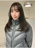 着物ヘア/大人ガーリー/ダークアッシュ/似合わせカット/矢場町