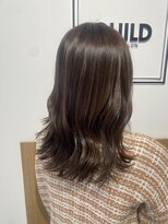 ギルド 東久留米店(GUILD)&nbsp;艶ブラウン×動きのあるミディアム