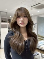 アース 高円寺店(HAIR & MAKE EARTH)&nbsp;マロンベージュ×レイヤー〔@x__xrn03 〕