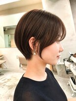 ミィ 浦和(mee) 透明感カラー ボブ 前髪 ショート カラー ブリーチ&ダブルカラー