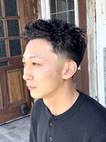 エルエー 大津店(L.A)&nbsp;0mmテーパーフェード　ベリーショートピンパーマ
