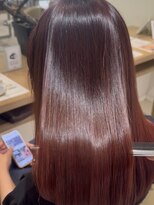 アース 高円寺店(HAIR & MAKE EARTH)&nbsp;艶々チェリーブラウン《@earth_aoyagi0415》