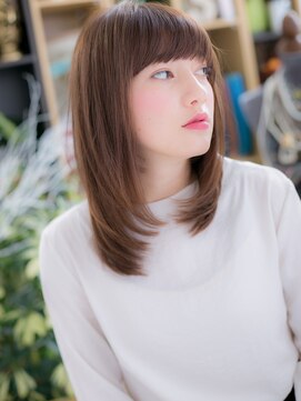 カバーヘア ブリス 川口(COVER HAIR bliss) *+bliss川口+*…小顔ｘ斜めバングのウルツヤストレートe