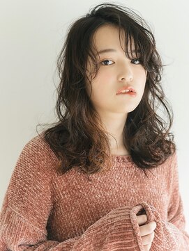 ローネス ギンザ(LONESS ginza) 小顔にみえるフリンジバング☆暗めグレージュカラーで透明感ヘア