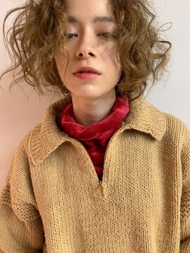 ドーター(daughter) 【daughter 尾花】癖毛風ランダムパーマスタイル