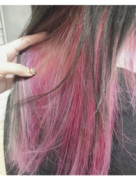 ヘアサロンM 新宿 いちごミルクみたいなインナーcolor*