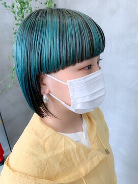 テトヘアー(teto hair) ヴェールカラー、ターコイズ、グリーン、オリーブ