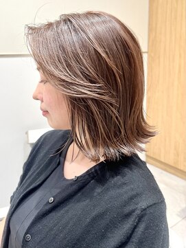 アフロートリノ(AFLOAT Leino) 【修】20代30代40代◎透明感カラー×韓国切りぱなしボブ