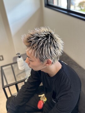 スタッグバーバー(STAG BARBER) スパイキーショート・金髪・外国人風ヘア