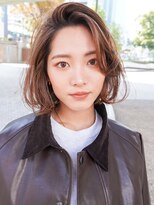 ノラ ウメダ(NORA UMEDA)&nbsp;【NORA UMEDA 高木】海外風ハイライトカラー＆フレンチボブ