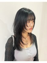 ニコフクオカヘアーメイク(NIKO Fukuoka Hair Make)&nbsp;【NIKO】レイヤーカット/ウルフカット/ロングウルフ/黒髪ヘア