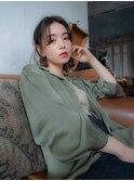 くせ毛風ボブ/切りっぱなし/ニュアンスパーマ◎30代40代50代