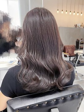 ソヨン 池袋店(SOYON) 黒髪/グレーベージュ/レイヤーロング/前髪パーマ/髪質改善