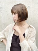 ▲ミニボブ縮毛矯正ショートボブストレートパーマ