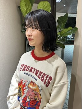 ロンドウェグ(RONND weg)の写真/【平針駅徒歩1分】学生クーポン有◎周りと差をつけるお洒落なカラーやパーマはRONND wegで!ボブ/ハイトーン