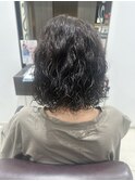 縦おちパーマ