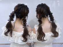 アリエス 八重洲店(Aries)の雰囲気（2人で同じ髪型は定番です！お洋服もお揃いの子達が多いです^^）