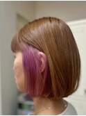 【ブラウン×バイオレットピンク】20代30代40代50代
