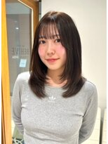 ビーハイブ 一番町店 アヴェダ(BEHIVE) ミディアムレイヤーとシースルーバング