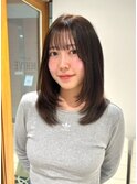 ミディアムレイヤーとシースルーバング