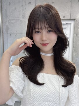 エヌアイ オモテサンドウ(ni omotesando) 憧れ韓国くびれヘア/顔まわりカットレイヤーカット艶髪黒髪