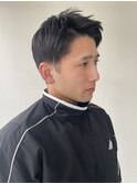 【王道モテ】20代30代/アップバング/黒髪/スパイキーショート