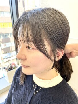 ゴウトゥデイシェアサロン 町田店(GO TODAY SHAiRE SALON) 結んでもかわいい顔周りのカット♪
