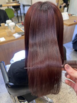 エム(EM) ホワイトグレージュ/デジタルパーマ/チェリーブラウン/下北沢