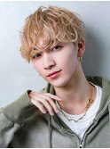 シャドウパーマ/シースルー/ラウンドマッシュ