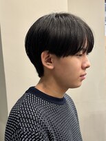 シースルーマッシュナチュラルマッシュメンズ韓国ツーブロック