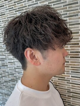 リシェール 北越谷店(RICHAIR) 前下がり波巻きMIXパーマ