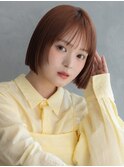 柔らかブラウンの大人ナチュラルボブ【二俣川】