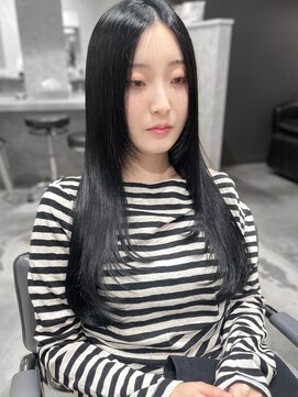 ユーフォリア 新宿通り(Euphoria) 艶髪ブルーブラック/ローレイヤー