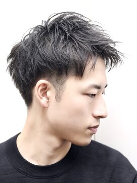 ヨシザワインク ハコザキ 水天宮前 日本橋人形町(YOSHIZAWA Inc.HAKOZAKI) メンズショートスタイル◎爽やかアップバング好印象