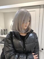 フリーダムガーデン 岡山駅前店(freedom garden)&nbsp;10代20代30代透明感抜群ホワイトシルバー&ショートボブ