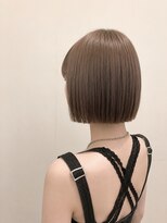 フォト 新宿三丁目(foto) 髪質改善縮毛矯正地毛風ストレート切りっぱなしボブ