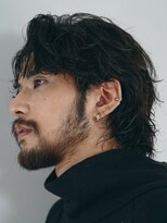 バイフィフス 原宿/表参道(by fifth)&nbsp;原宿微分けセンターパートウルフグランジヘアフェザーパーマ黒髪