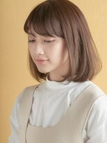 ミンクス 銀座店(MINX)&nbsp;ワンレン上品ミニマムボブ #モード#3Dカラー#ジグザグバング