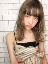 ヌイ 横浜(nui)&nbsp;シアベージュ_暗めカラーグランマッシュデザインカラー